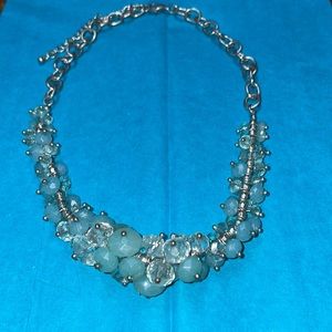 Vera Wang Cluster Clear Glass Blue For Prom, Weddings, or Dressy Daily Wear.